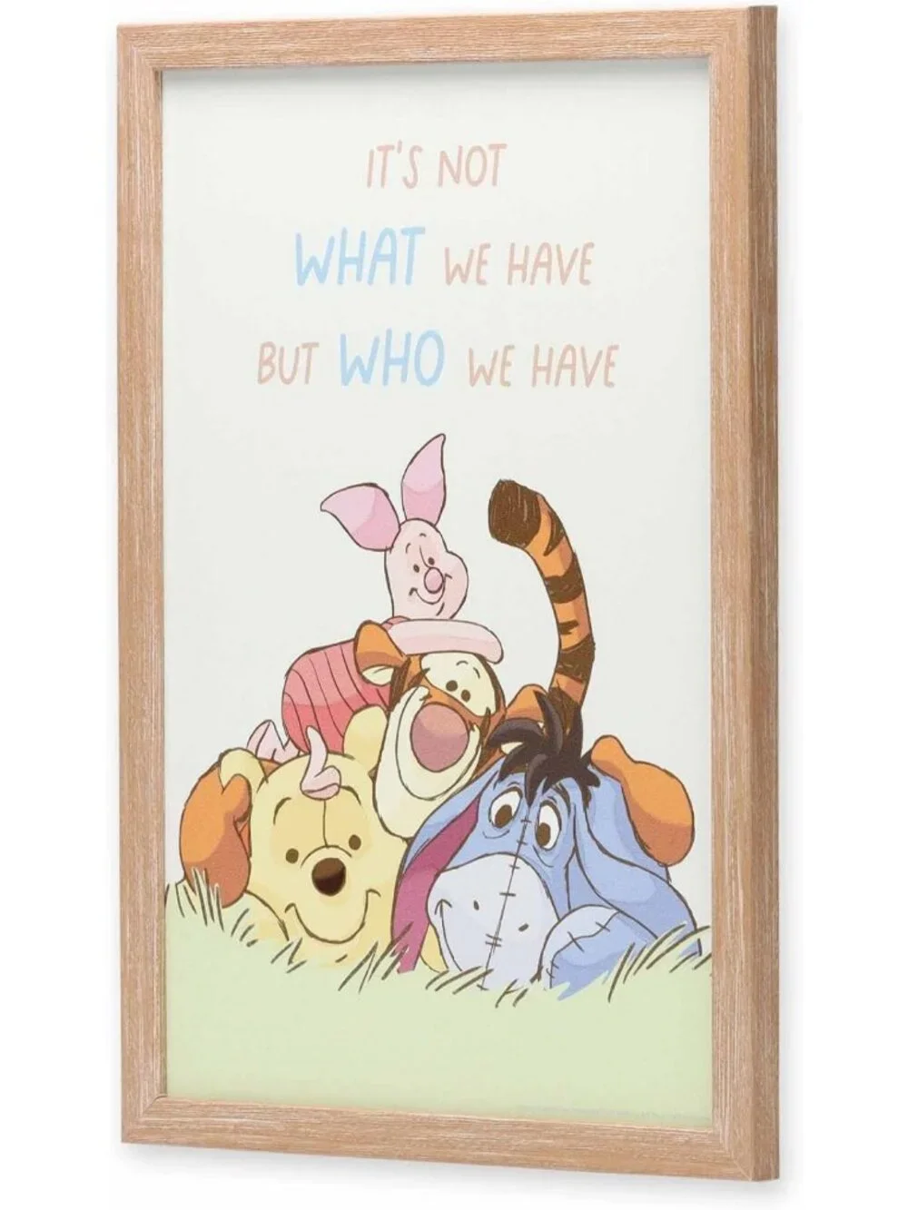 Charming Winnie the Pooh Framed Wood Wall Art - Whimsical Home Decor
